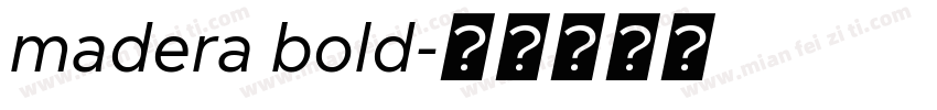 madera bold字体转换